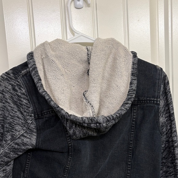 Free People Distressed Black and Gray Women's Jacket - Picture 8 of 10